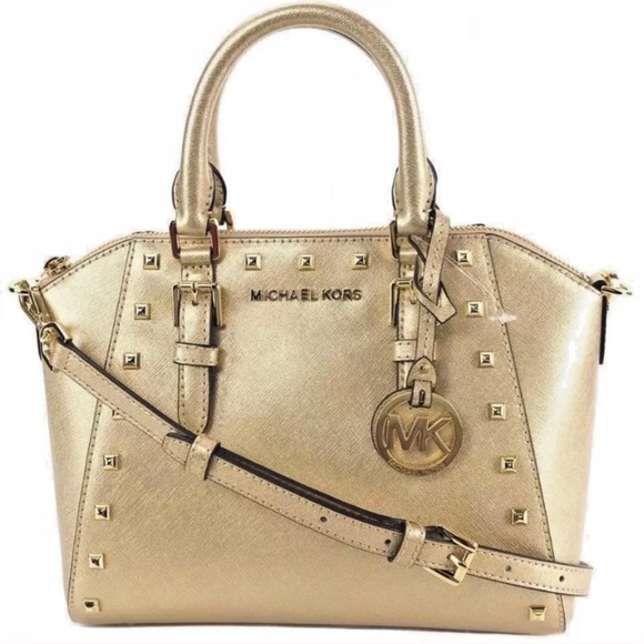 NEW Michael Kors gold studded bag - Picture 7 of 7